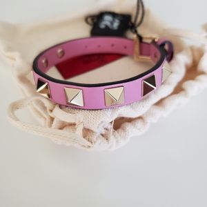 Valentino Rockstud Pink Bracelet